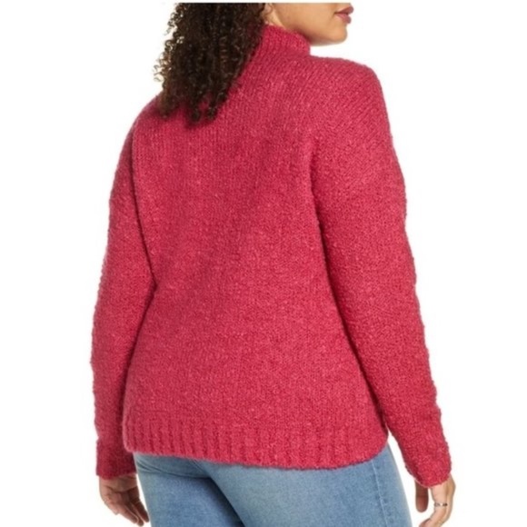 BP. Funnel Neck Bouclé Sweater - Picture 3 of 7